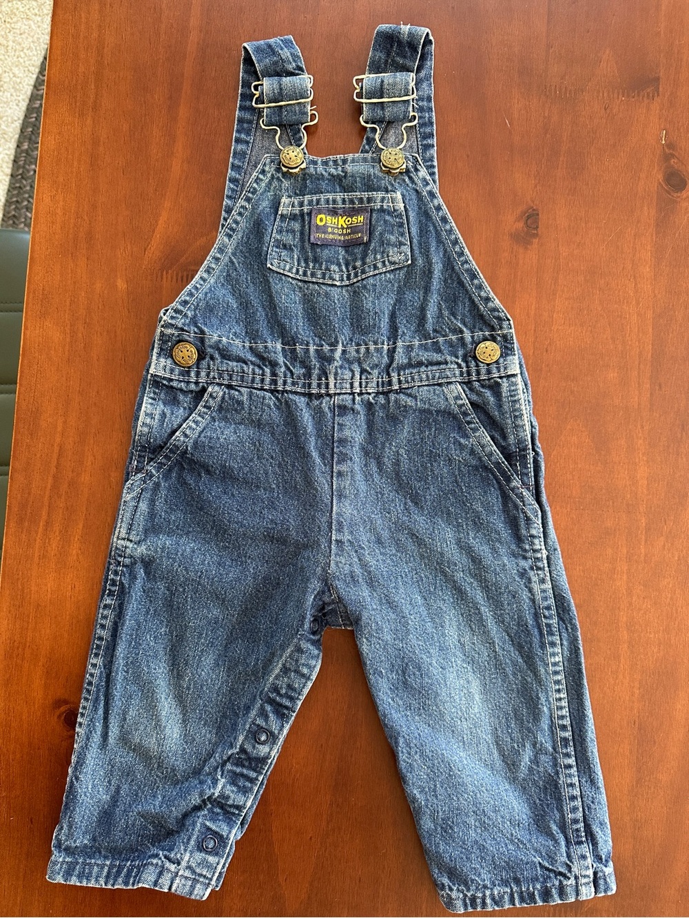 Vintage OshKosh B'gosh Vestbak Dark Blue Denim Kids Overalls